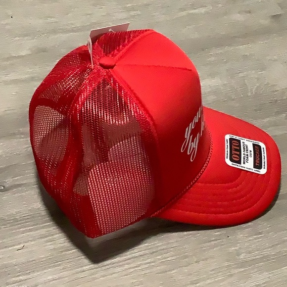 You had me by halftime Kenz Kustomz red trucker hat - Picture 2 of 7